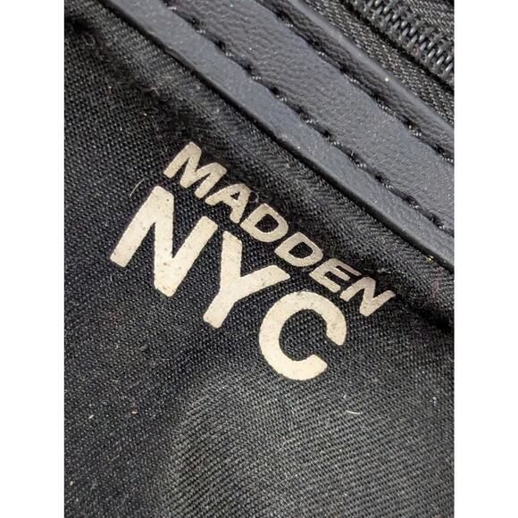 STEVE MADDEN! MADDEN NYC BLACK QUILTED VEGAN LEATHER MINI BACKPACK, PURSE, BAG! - Picture 9 of 11